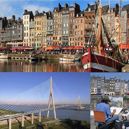 Entre Le Pont 9 Et L'eveque , Les Hauts De Honfleur, Piscine, Wifi Et Parking Gratuits * Équemauville