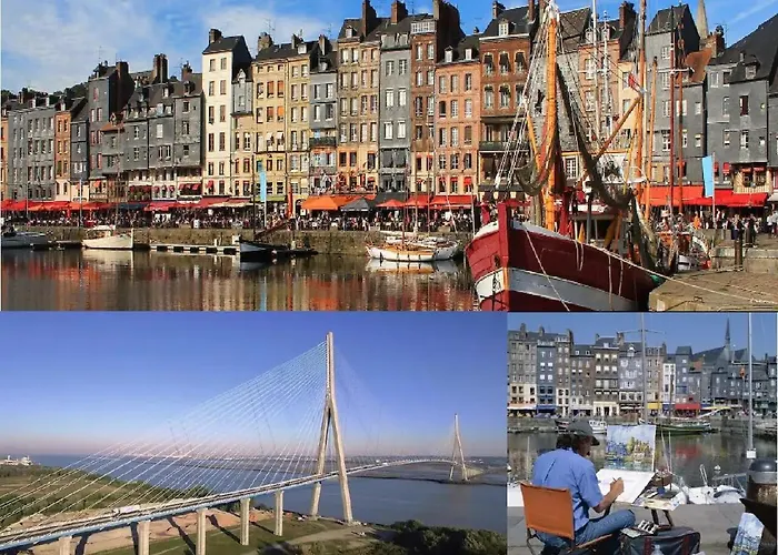 Entre Le Pont 9 Et L'eveque , Les Hauts De Honfleur, Piscine, Wifi Et Parking Gratuits * Equemauville